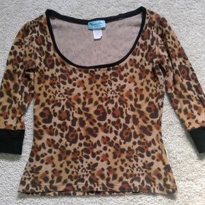 Heart of Haute Tops - Heart of Haute Leopard Print Tara Top Heart of Haute Tops - Heart of Haute Leopard Print Tara Top